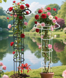 Treillis de jardin extérieur moderne Nouveau design <span class=keywords><strong>Support</strong></span> d'escalade en fibre de verre enduit pour roses, tomates et légumes - Product Image 4