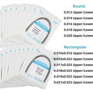 Stainless Steel Archwires 016-022 Natural Type Orthodontic <b>Wire</b> Upper Lower Pack Of 10 - Product Image 5