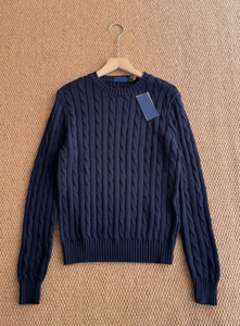 <span class=keywords><strong>Pull</strong></span> à manches longues RL pour homme, 100% coton, col roulé, tricoté RL avec logo brodé en points torsadés, pulls Lauren - Product Image 6
