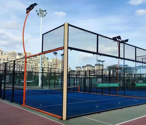 Selling Outdoor <strong>Padel</strong> Single <strong>Court</strong> Tent Roof Ground Panoramic Paddle Tennis <strong>Court</strong> Supplier - Product Image 1
