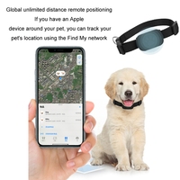 FindMy Smart Pet Locator Collier pour chats et chiots Anti Lost Tracker Localisateur mondial à distance pour IOS