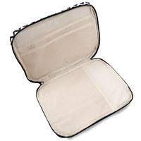 Casing pelindung Laptop 14 inci, tas Laptop Premium ramping bergaris-garis, lengan Laptop empuk bergaya multifungsi