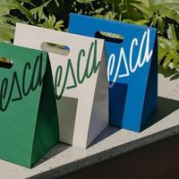 Sacs en papier personnalisés biodégradables et recyclables pour l'emballage de bougies, cadeaux et artisanat, matériaux recyclés, petites entreprises