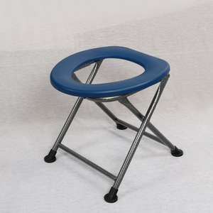 Tabouret de toilette portable pliable avec cadre en fer et patins antidérapants pour personnes âgées et femmes enceintes, utilisation dans la salle de bain - Product Image 5