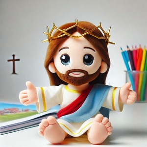 Nuevo Diseño de Muñeco de Peluche Promocional de Dibujos Animados de Jesús, Peluches Personalizados, Juguetes de Muñecos Suaves Cristianos - Product Image 4