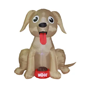 Внутренняя и наружная реклама, надувная большая собака со светодиодной подсветкой