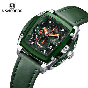 Nouvelle montre sport pour homme NAVIFORCE 8067, montre à quartz originale, étanche, bracelet en cuir, montre sport pour homme 2026 - Product Image 4