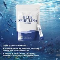 Poudre de spiruline bleue Aeglewell - Pure et non-OGM, riche en protéines et en phycocyanine, superaliment naturel pour les smoothies, les boissons et les soins de la peau