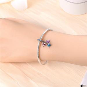 Fashion <strong>Charms</strong> DIY Women's Bracelet Jewelry Accessories Copper Silver Plated Explosive Daisy Sunflower Tulip Bead Zircon - Product Image 4