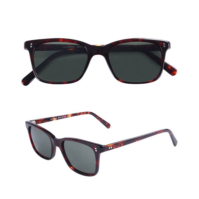Wholesale Unisex Vintage UV400 Custom Logo OEM Italian Brand Polarized Square Luxury High Quality Acetate Fashion Sunglasses