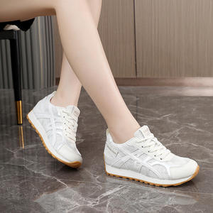 JCF223 LYKU Zapatillas Casuales Antideslizantes de Alta Calidad para Mujer, Deportivas, Cómodas, de Caña Baja, con Cordones, Parte Superior de PU, Diseño de Diseñador, para Verano y Otoño - Product Image 3