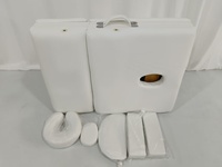 Les fabricants personnalisent des lits de massage portables modernes de luxe pliables et réglables en 4 sections, de haute qualité, avec logos personnalisables pour les hôtels