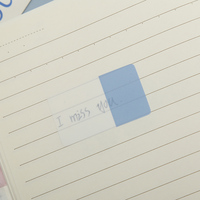 DEXIN Blocs-notes adhésifs transparents multicolores rectangulaires flexibles, pratiques, rapides, légers et portables