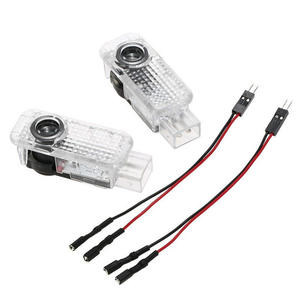 Luci di Benvenuto a LED per Portiere Auto <span class=keywords><strong>Audi</strong></span> - Nuove Lampade Proiettore Effetto Ombra per Modelli A1, A3 8P, 8V, <span class=keywords><strong>A4</strong></span>, A5, A6, A7, A8, Q3, Q5, Q7, Q8, Sline, TT - Product Image 1