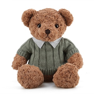 Ours en peluche avec fleurs préservées, ours en bouquet, ours en peluche avec <span class=keywords><strong>pull</strong></span>, ours en peluche adapté à la décoration intérieure et aux cadeaux de fêtes - Product Image 3
