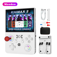 Console de jeu portable R36 Max 2, Wifi, écran 4,5 pouces, système Linux 64G, console de jeu vidéo portable rétro classique