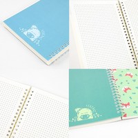 Vente en gros de sublimation en cuir et reliure à feuilles mobiles carnet imprimé format A5 avec couverture en PVC PP en spirale