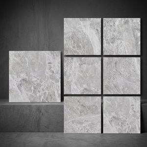 กระเบื้องปูพื้นพอร์ซเลนเคลือบเงา Pietra Gray Stone Look ผิวมันเงาพรีเมียม ขนาด 32x32 นิ้ว ดีไซน์ร่วมสมัย - Product Image 4