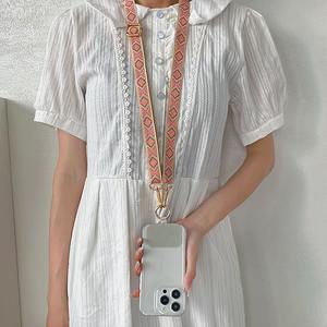 Alça Larga de Celular Transversal em Corda Estilo Boêmio Robusta e Durável Alça de Pescoço para Câmera Unissex com Patch para Capa de Celular - Product Image 5