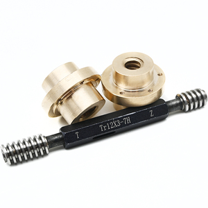 Vis à billes trapézoïdales sur mesure TR10x3 TR12x3 TR14x3 TR16x4 TR18x4 TR20x4, écrou en laiton, bronze, filetage SAE660, tolérance de filetage <span class=keywords><strong>7H</strong></span> <span class=keywords><strong>8H</strong></span> - Product Image 3