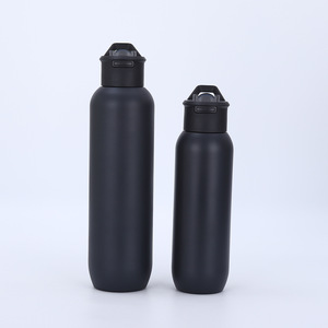 Logotipo personalizado 600ml <span class=keywords><strong>1000ml</strong></span> Frasco de vacío de doble pared Gimnasio Deportes Botella de agua Botella termo de acero inoxidable Tapa de paja con tapa - Product Image 2