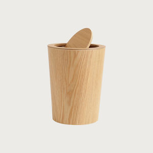 Papelera de madera nórdica personalizada para el hogar, sala de estar, oficina, habitación de Hotel, almacenamiento de residuos, cubo de <span class=keywords><strong>basura</strong></span>, papelera para Hotel - Product Image 3