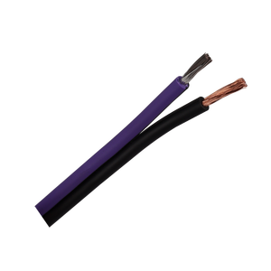 Câble de haut-parleur de voiture en PVC flexible 12AWG, gaine mate, étamé OFC, noir et violet, personnalisable - Product Image 5