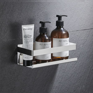 Mensola <span class=keywords><strong>doccia</strong></span> moderna autoadesiva in acciaio inox 304, portaoggetti da bagno nero, <span class=keywords><strong>porta</strong></span> <span class=keywords><strong>shampoo</strong></span> - Product Image 3