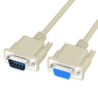 Conjunto de cable serial con cable cruzado recto DB9 RS232 de alta calidad fabricado por fabricantes de confianza para sistemas industriales