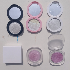 Vegan Bronzer Shimmer Face Illuminator Preesed Powder Etiqueta privada Single Makeup Highlighter Palette - Product Image 6
