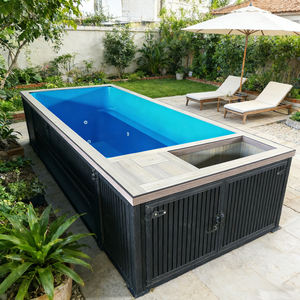 20ft 40ft Container Fiberglass Ground Outdoor Swimming <b>Pool</b> Durable Eco-Friendly Construction 30-Year Warranty Spa Features - Product Image 3
