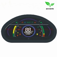 Speedometer Digital LCD Hijau E407 Baru untuk Kendaraan Listrik (EV) dengan Komunikasi CAN BUS Garansi 3 Tahun