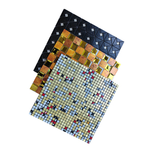 3D <strong>Hexagon</strong> Wall Panel 30*30 cm Aluminum Mosaic Wall Peel and Stick Waterproof <strong>Wallpaper</strong> for Interior Wall Decoration - Product Image 2