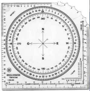 Hải quân PVC coordinatometer bản đồ vẽ stencils OEM định hướng cai trị cho các tour du lịch ngoài trời - Product Image 2