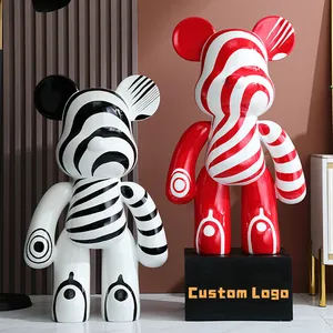 Custom Mascot Statue Decoration Sculpture Violent Bear/bear Brick Store Decoration /shop Decoration