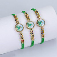 Bracelet chapelet fait main en cordon rouge noué, Vierge Marie/Saint Benoît/Saint Jude, porte-bonheur pour homme ou femme, idéal comme cadeau