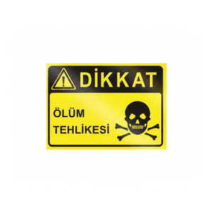 Señal de Tráfico Reflectante de Advertencia de Peligro de Muerte, Tablero de Precaución de Seguridad para Uso en Carreteras - Product Image 2