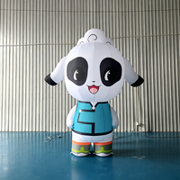 Mascotte gonflable géante personnalisée de 4 m, résistante au soleil, en tissu Oxford imperméable, pour la publicité d'événements commerciaux