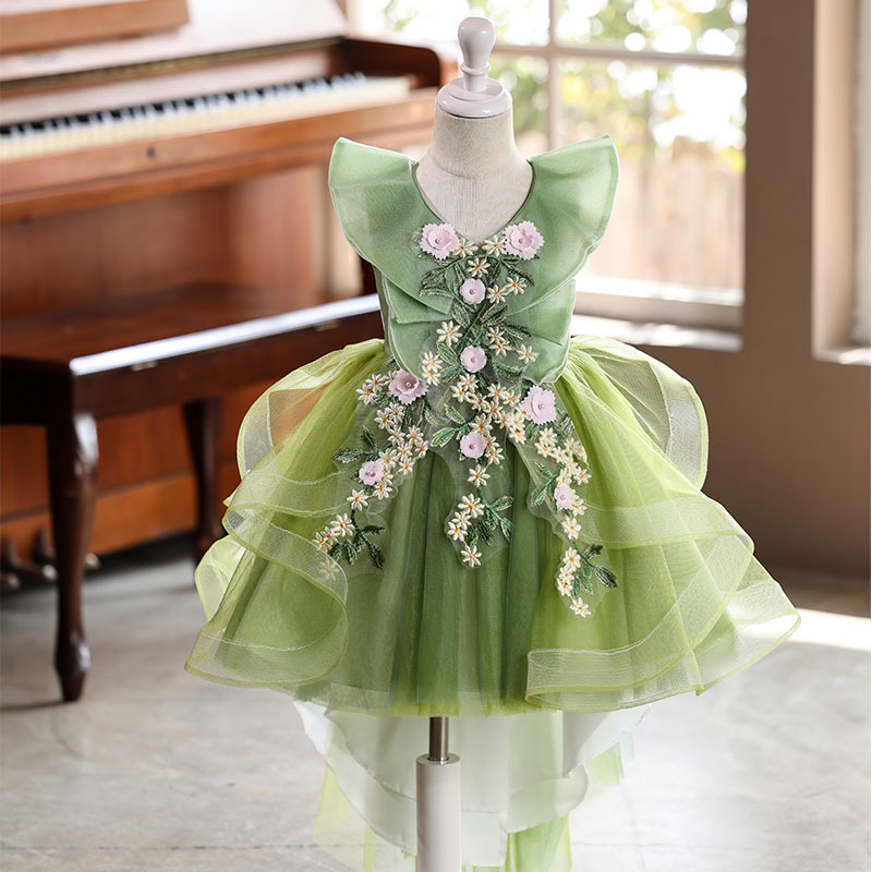 Puffy Green Dresses for Girls - Elegant Party Gowns 2025 Puffy Green Dresses for Girls - Elegant Party Gowns 2025