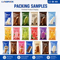 Automatische chocolade reepjes, kleine koekjes, wafels, ijslollies, snoepjes, lolly's, roomijsjes, flow-wrapping verpakkingsmachine