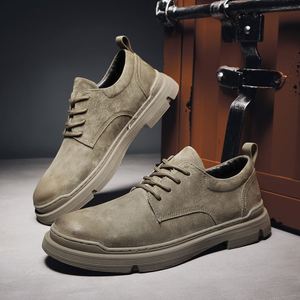 Chaussures décontractées basses en daim tendance de haute qualité pour jeunes hommes, style rétro automne 2025 - Product Image 1