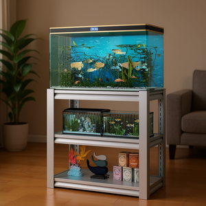 Soporte para acuario Db de 40-50 galones, metálico, ajustable, para interiores, para pecera rectangular, resistente. - Product Image 2