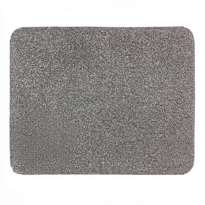 Tapis anti-salissures d'intérieur lavable 60x75cm gris, motif moucheté 100% coton, SUPER ABSORBANT, antidérapant - Product Image 1