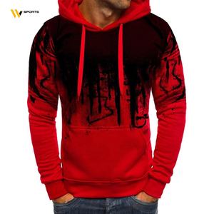 Sweats à capuche en molleton pour hommes de style moderne hiver chaud nouveau design à la mode motif solide sérigraphie chaude - Product Image 1