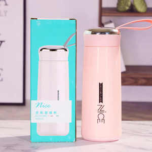 Jolie <span class=keywords><strong>Bouteille</strong></span> Isotherme Publicitaire <span class=keywords><strong>en</strong></span> <span class=keywords><strong>Verre</strong></span> avec Poignée pour Étudiants - Product Image 6