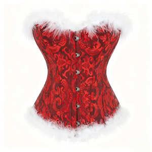 Corset de Noël sexy pour femmes, <span class=keywords><strong>bustier</strong></span> à lacets, <span class=keywords><strong>bustier</strong></span> désossé, lingerie, coupe de plumes, gilet de body, club, fête, discothèque - Product Image 1