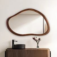 Miroir de salle de bain de haute qualité avec cadre en bois, miroir mural, décoration d'intérieur