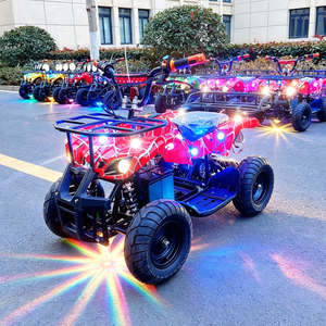 Coche de paseo cuadrado para padres e hijos, equipos de parque de atracciones, ATV de 4 ruedas, motocicleta infantil con neumáticos grandes, coches de choque eléctricos - Product Image 1