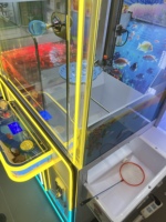 HUIXING LY-880 Machine de pêche d'intérieur pour enfants, console de jeu vidéo miniature, grande grue métallique à monnayeur, 110/220V, Meilleure vente