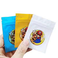 Scellage à chaud imprimé personnalisé 3.5 28g 1oz 1lb Candy Doypack Pochette debout anti-odeur Emballage en plastique Sacs Mylar ZipLock